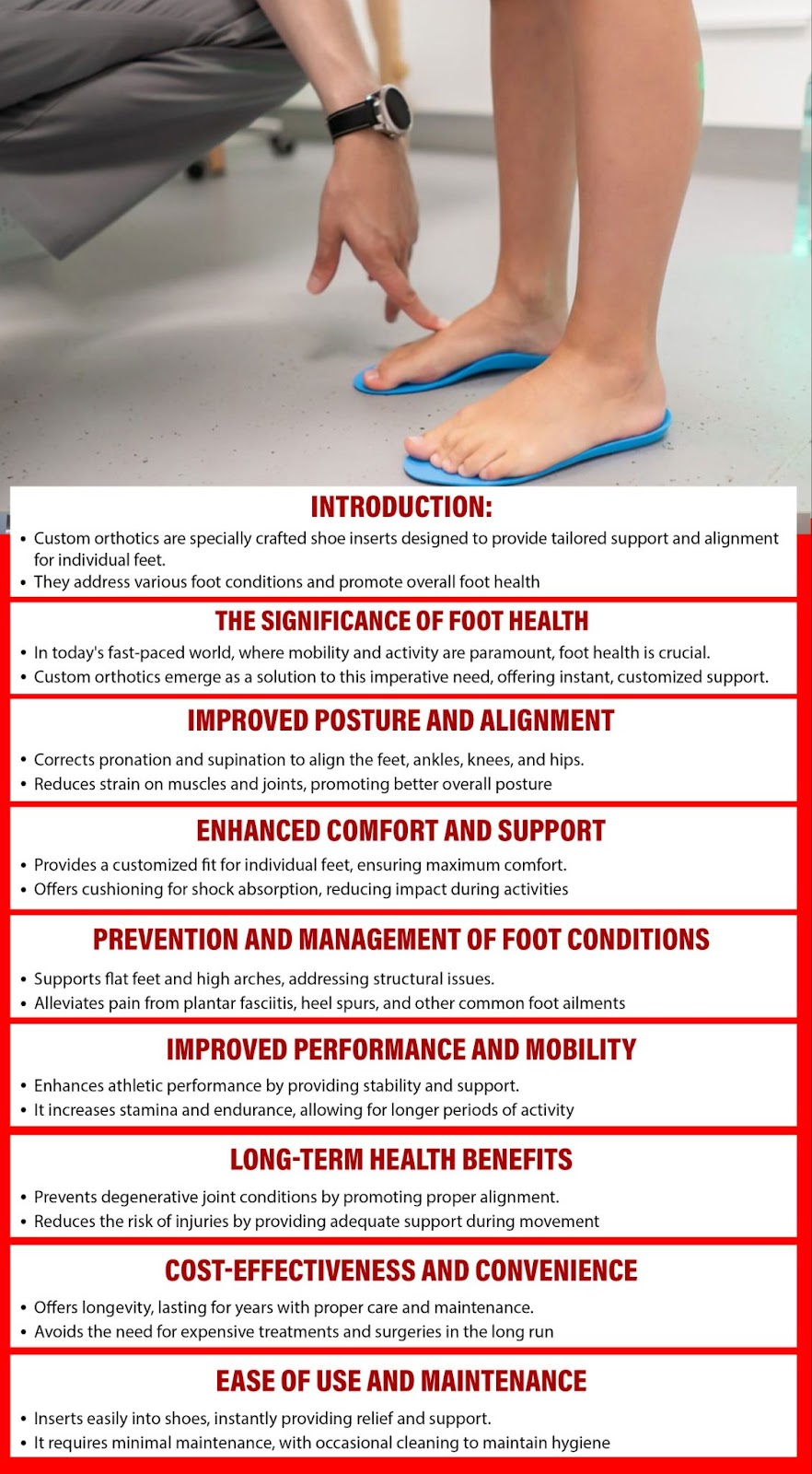 Custom Orthotics For Foot